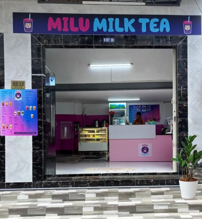 MILU MILK TEA Shop Interior